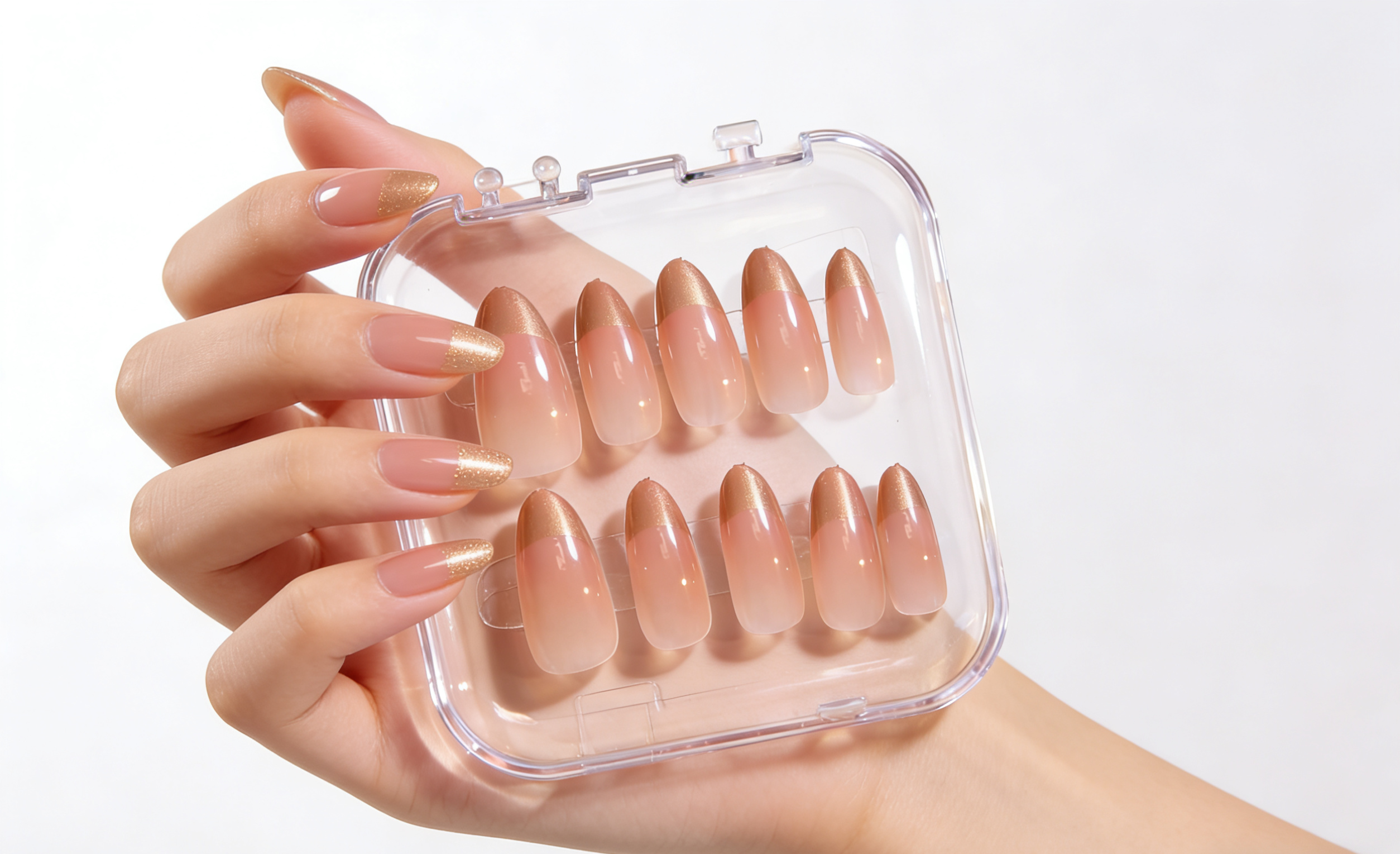 Gold Ombré French Tip